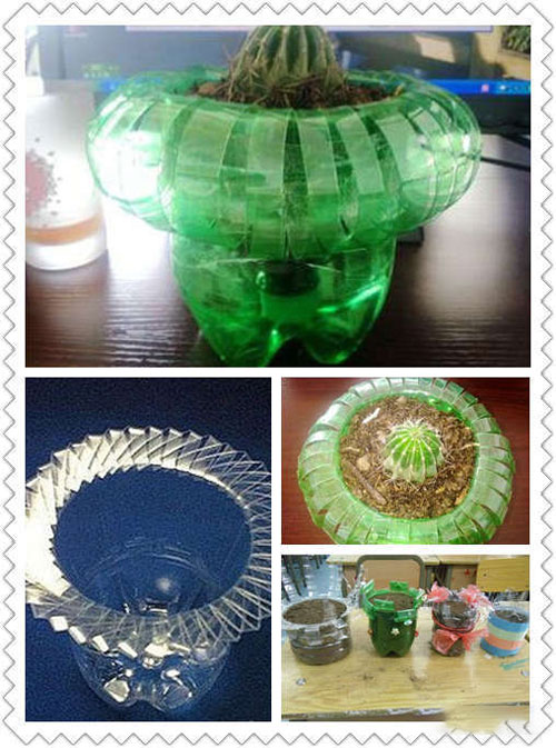 用废弃的塑料瓶自己DIY制作花盆